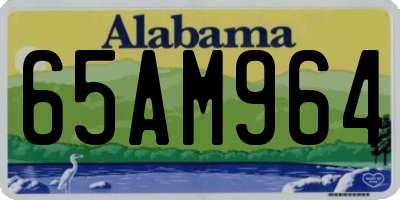 AL license plate 65AM964
