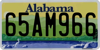 AL license plate 65AM966