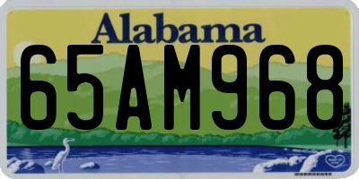 AL license plate 65AM968