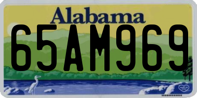 AL license plate 65AM969
