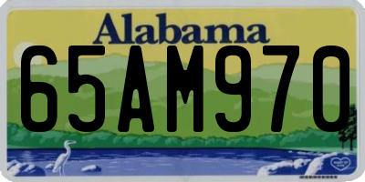 AL license plate 65AM970