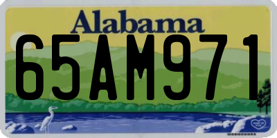AL license plate 65AM971