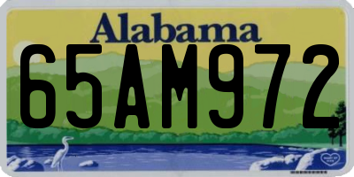 AL license plate 65AM972