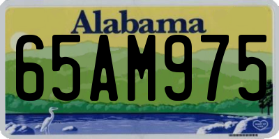 AL license plate 65AM975