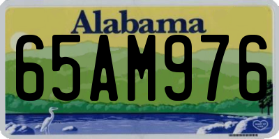 AL license plate 65AM976