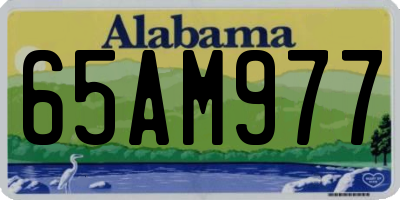 AL license plate 65AM977