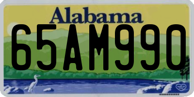 AL license plate 65AM990