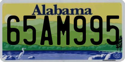 AL license plate 65AM995