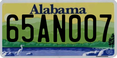 AL license plate 65AN007