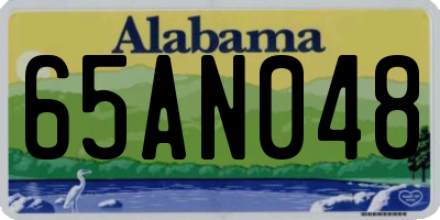 AL license plate 65AN048