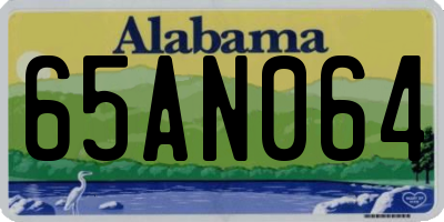 AL license plate 65AN064