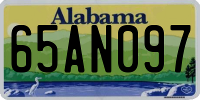 AL license plate 65AN097