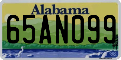 AL license plate 65AN099