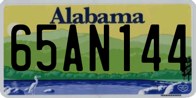 AL license plate 65AN144