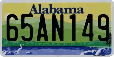 AL license plate 65AN149