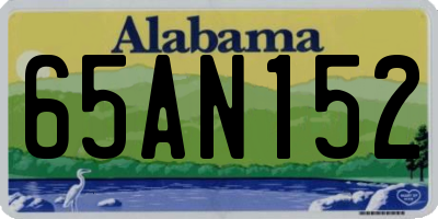 AL license plate 65AN152