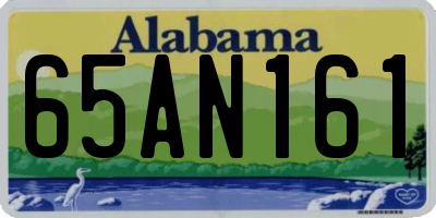 AL license plate 65AN161