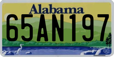 AL license plate 65AN197