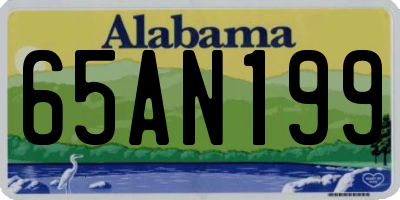 AL license plate 65AN199