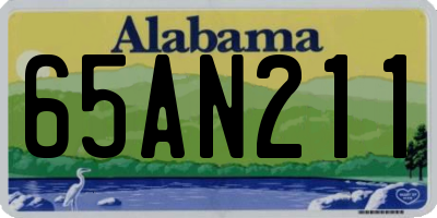 AL license plate 65AN211