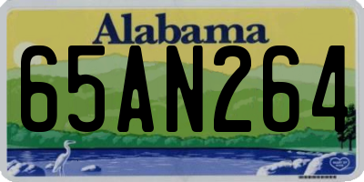 AL license plate 65AN264
