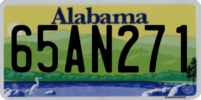 AL license plate 65AN271