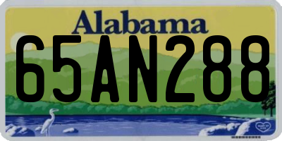 AL license plate 65AN288