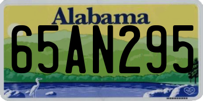 AL license plate 65AN295