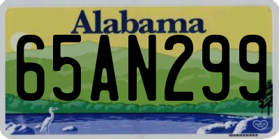 AL license plate 65AN299