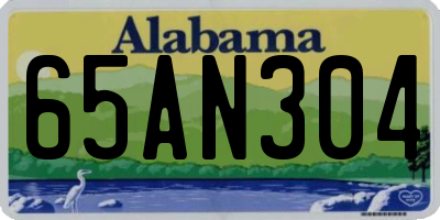 AL license plate 65AN304