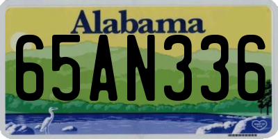 AL license plate 65AN336