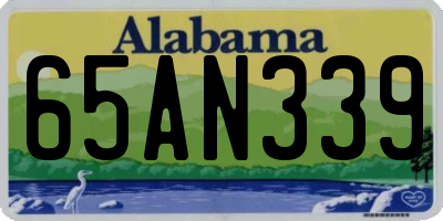 AL license plate 65AN339