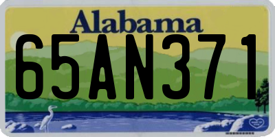 AL license plate 65AN371