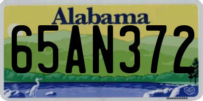 AL license plate 65AN372
