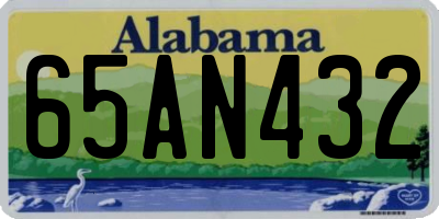 AL license plate 65AN432
