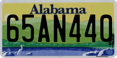 AL license plate 65AN440