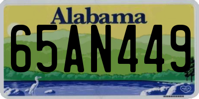 AL license plate 65AN449