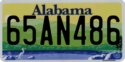AL license plate 65AN486