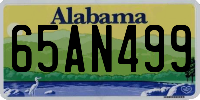 AL license plate 65AN499