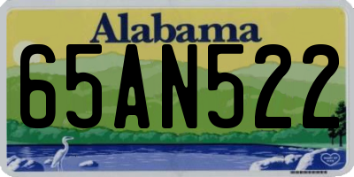 AL license plate 65AN522