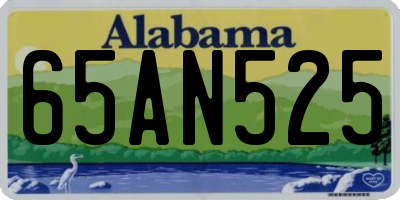 AL license plate 65AN525
