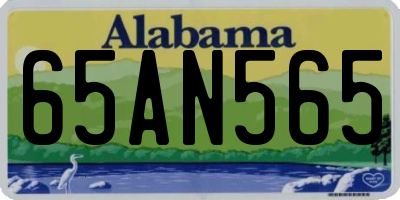 AL license plate 65AN565