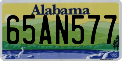 AL license plate 65AN577