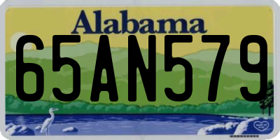 AL license plate 65AN579