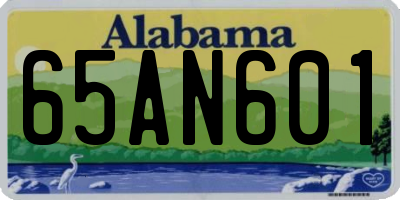AL license plate 65AN601