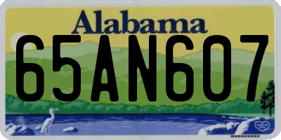AL license plate 65AN607
