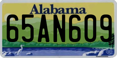 AL license plate 65AN609