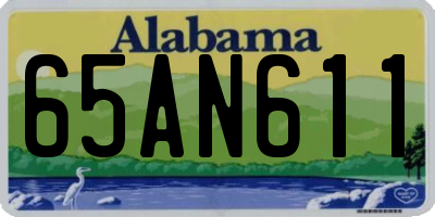 AL license plate 65AN611