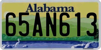 AL license plate 65AN613