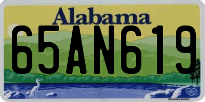 AL license plate 65AN619